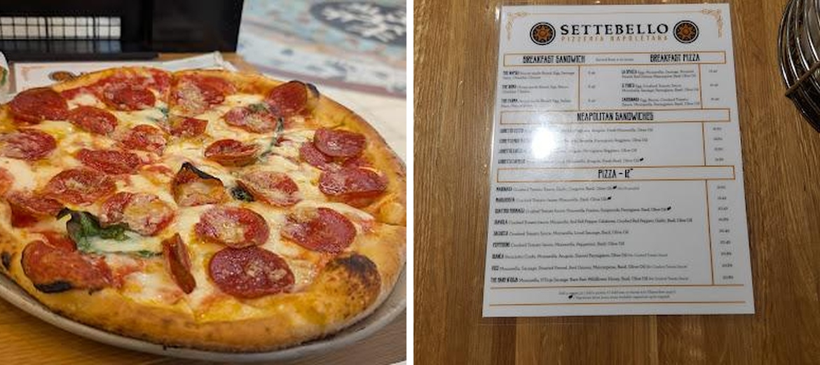 Settebello Menu